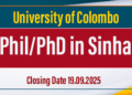 PhD/MPhil in Sinhala