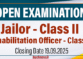 Recruitment of Jailor II and Rehabilitation Officer II – 2025