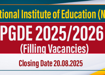 Application for PGDE 2025 – NIE