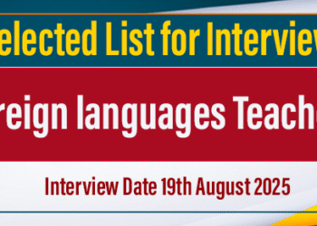 Interview List – foreign languages Teachers