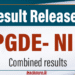 PGDE Result Released