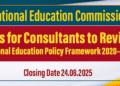NEC Calls for Consultants to Review National Education Policy Framework 2020–2030