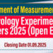 Metrology Experimental Officers 2025 (Open Exam)