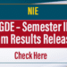 PGDE – Semester III Exam 2025 Results Released