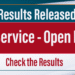 MSO Service - Open Exam Result released