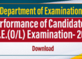 Performance of Candidates G.C.E.(O/L) Examination- 2024