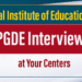 PGDE Interview – NIE