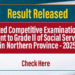 Results Released – Social Service Officer in Northern Province – 2025