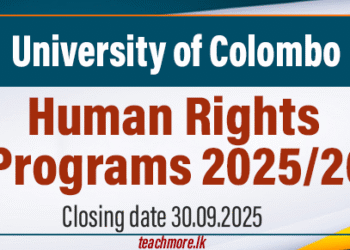 Human Rights Programs 2025/26 - University of Colombo