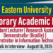 Temporary Academic Posts - Eastern University