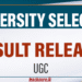 University Selection Result - UGC