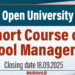 Short Course on School Management - OUSL
