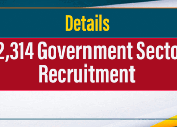62,314 Government Sector Recruitment - Details List Reveals