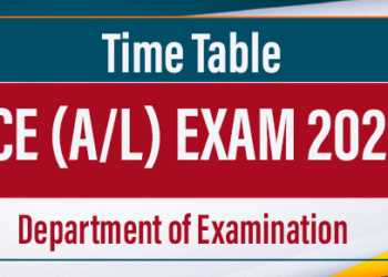 GCE (A/L) EXAM 2025 Timetable