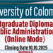 Postgraduate Diploma in Public Administration (PGDip Pub Admin)