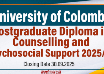 Postgraduate Diploma in Counselling and Psychosocial Support 2025/26 - University of Colombo