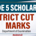 District Cut Off Marks - Grade 5 Scholarship Exam