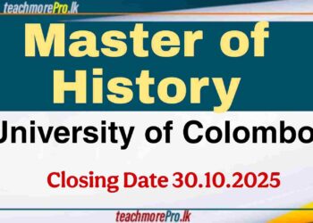 Master of History – University of Colombo