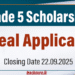 Grade 5 Scholarship Exam Re-Correction Application 2025