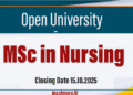 MSc in Nursing - OUSL