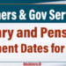 Salary and Pension Payment Dates for 2026