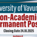Vacancies for Non-Academic Permanent Post - University of Vavuniya