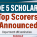 2025 Grade 5 Scholarship Exam Results Released – Top Scorers Announced