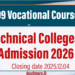 Technical Colleges Admission 2026