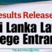 Sri Lanka Law College Entrance – Results Released