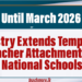 Teacher Attachments in National Schools