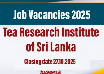 Tea Research Institute of Sri Lanka Job Vacancies 2025