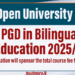 PGD in Bilingual Education 2025/26