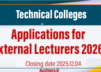Applications for External Lecturers 2026