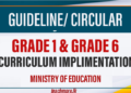 Major Curriculum Reforms for Grades 1 and 6 Announced for 2026