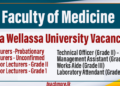 Uva Wellassa University Vacancies