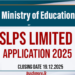 SLPS Limited Application 2025