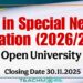 PGD in Special Needs Education (2026/2027 Intake)