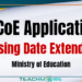 NCoE Application Closing Date Extended