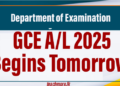 2025 GCE A/L Examination Begins