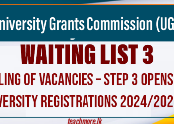 Filling of Vacancies – Step 3