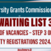 Filling of Vacancies – Step 3