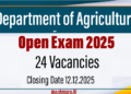 Department of Agriculture Open Exam 2025