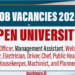 Open University Non Academic job Vacancies 2025
