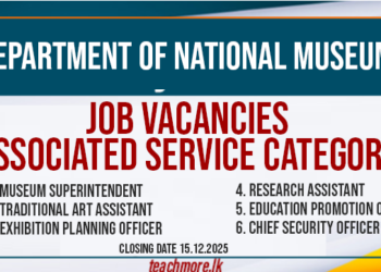 Department of National Museums Job Vacancies 2025