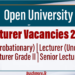 Lecturer Vacancies 2025 - Open University