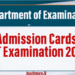 Admission Cards