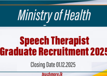 Speech Therapist Graduate Recruitment 2025