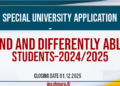 Special University Application