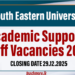 Academic Support Staff Vacancies 2025