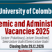 Academic and Administrative Vacancies 2025